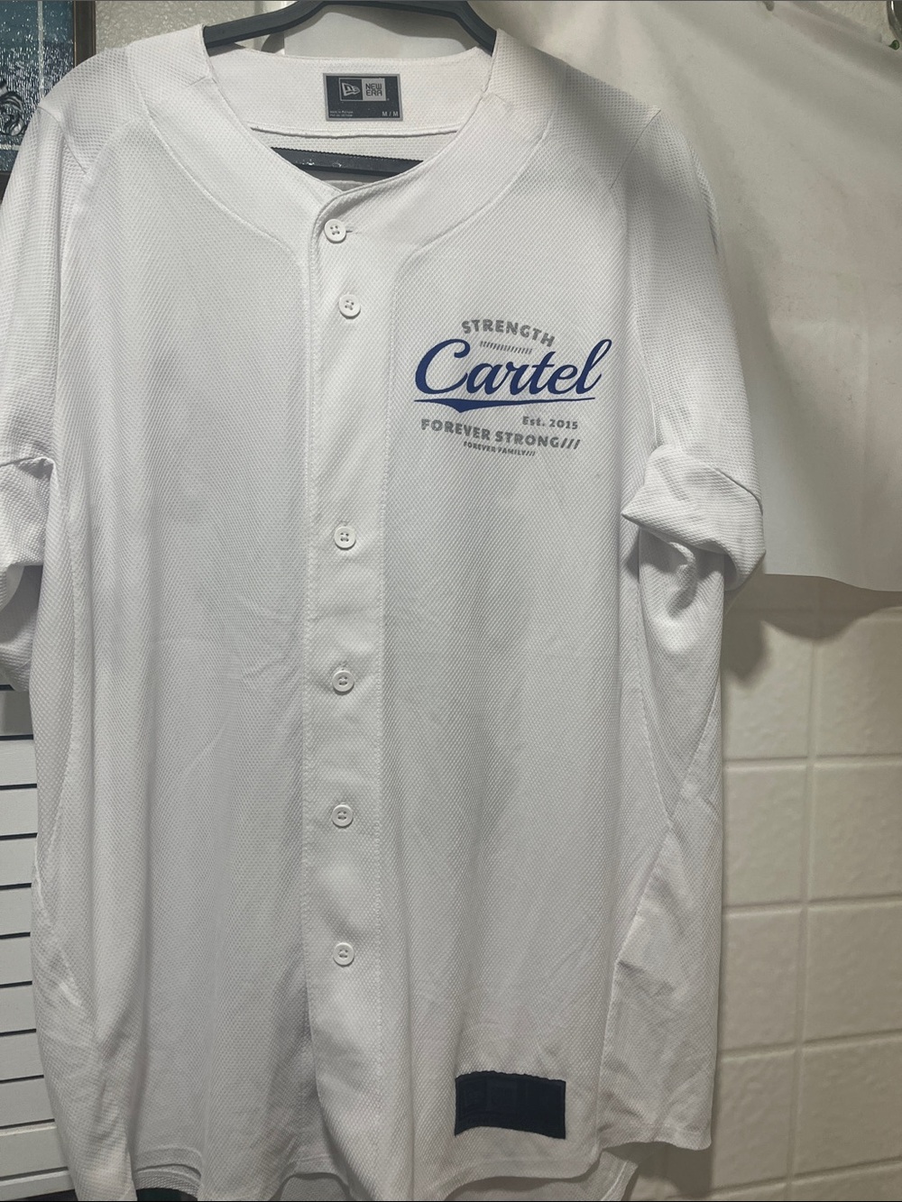 Preowned Rare Sold Out Straight Cartel New Era Baseball Style Jersey Size Med